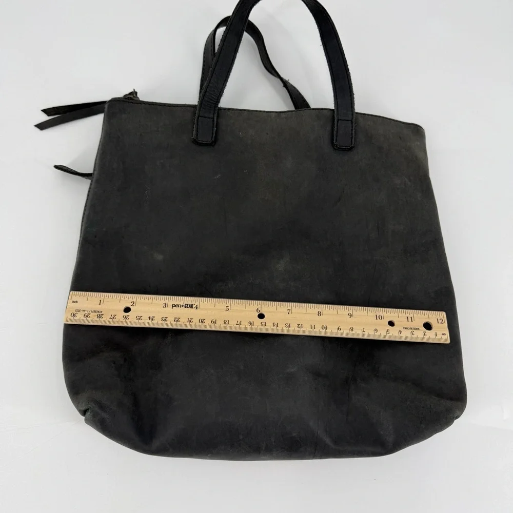 Abel Gray Leather Convertible Backpack Purse